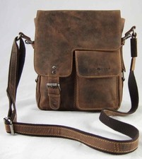 GreenBurry Messenger Rind-Leder 29*23*10 cm Schulter-Tasche Umhängetasche 1912-M