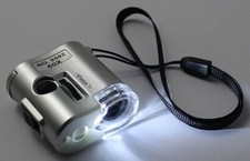 LED Juwelier Lupe 60 Fach Vergrößerung - MIKROSKOP - FÜR MÜNZEN / BRIEFMARKEN