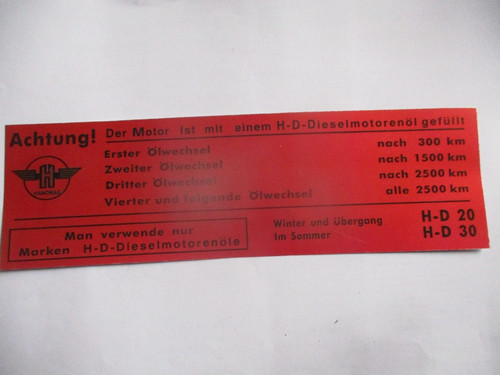 Oldtimer lkw schild hanomag - oldtimer,
