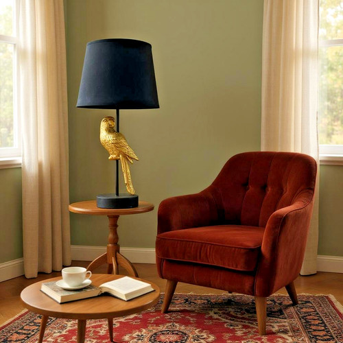47cm gold papagei tischlampe - 47cm,