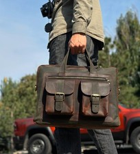 Herren Echt Vintage Leder