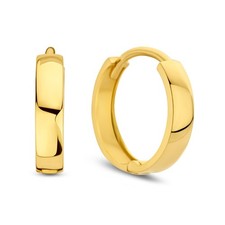 Hinged hoop earrings 585 gold