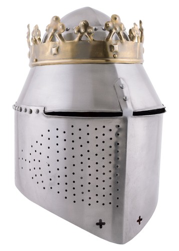 Königlicher topfhelm mit - königlicher,