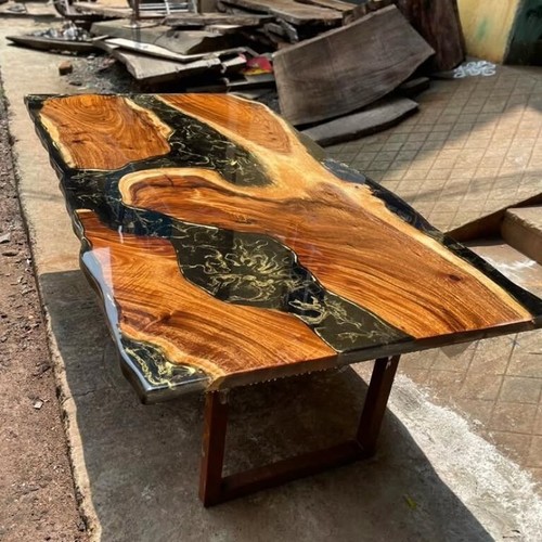 Epoxidharz tisch black - river,