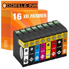 16 Druckerpatronen XL für Epson GI1590-GI1599 Stylus Photo R 2000