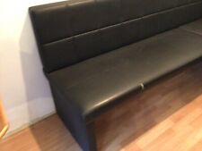 Eckbank gebraucht Kunstleder schwarz 