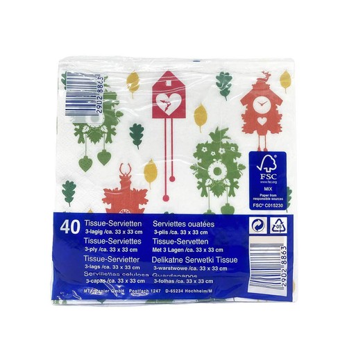 Tissue servietten lagig - tissue, 3-lagig