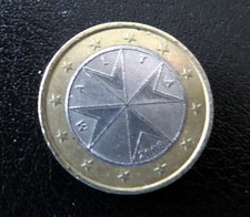 1 Euro Münze Malta 2008 -