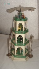 alte Blech  Pyramide   um 1930 Erzgebirge 27 cm