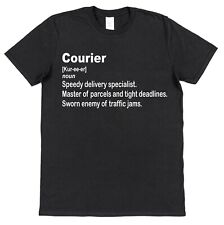 Kurier Wörterbuch Definition T-Shirt Geschenk für Zusteller Postbote Logistik
