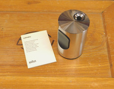 Braun Cylindric Feuerzeug überholt Chrom lighter briquet refurbished accendino