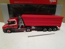HERPA ---     Kempf Kipp SZ   --- Stahlmulde rot ---      SCANIA  München  ---