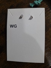 14k Weißgold Lab Created