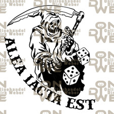 Aufkleber "Alea iacta" mittel