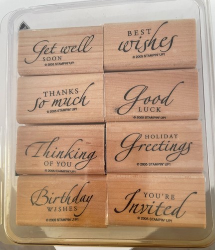 Stampin holzstempel set - stampin', up!