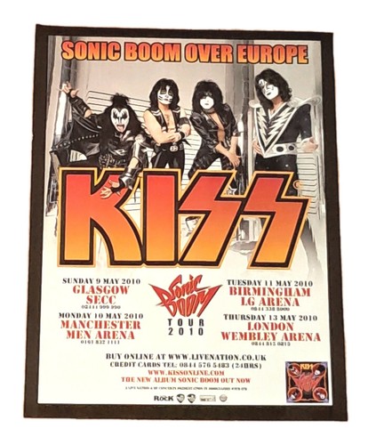Kiss sonic boom - over, europe