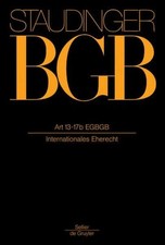 Art 13-17b EGBGB: (Internationales Eherecht) (J. Buch Otto Schmidt/De Gruyter
