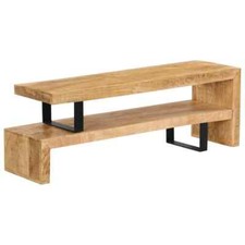 TV-Lowboard Fernsehtisch Holz Fernsehschrank Massivholz Retro Mangoholz Schrank