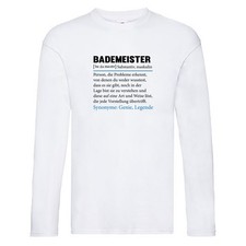Bademeister | Rettungsschwimmer | Schwimmmeister Long Sleeve Weiß