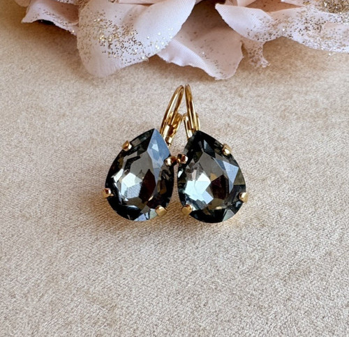 Tropfen ohrringe mit swarovski - mit,