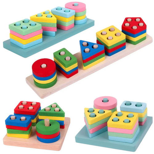 Montessori holzbausteine - montessori,