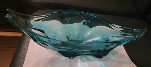 Schwere murano glasschale - schwere,