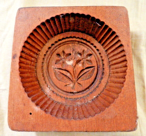 Buttermodel mit blumenmotiv - buttermodel,