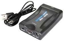 Scart auf HDMI Konverter mit Upscaler konvertiert  in HDMI 720P/1080P (60Hz)