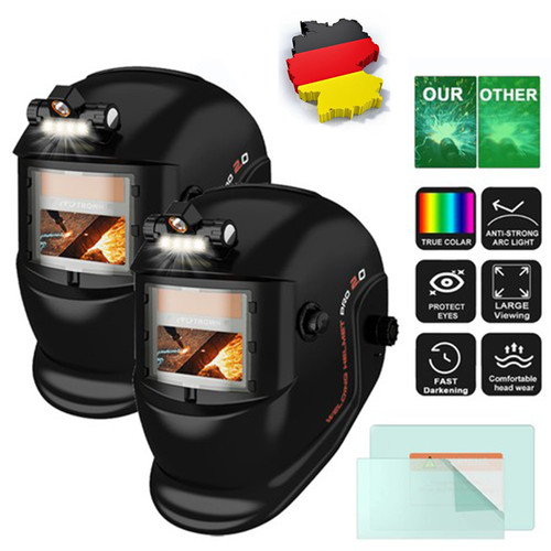 2er set automatik schweißhelm - 2er,