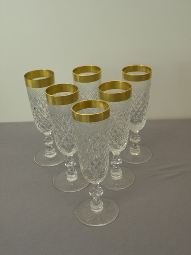 Sektkelche kristall glas - 6, kristall-glas