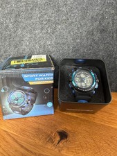 Kinder Sportuhr Blau/Schwarz