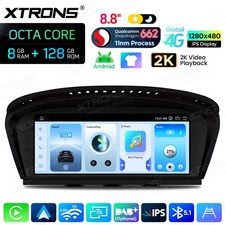 8G+128GB Autoradio Android 14 8-Core 2K 8,8" 4G LTE GPS Navi für BMW E60 E90 CCC