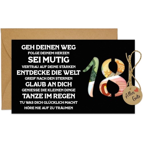 Geldgeschenk karte - geldgeschenk, 18