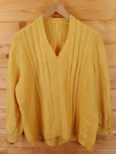Vintage handgestrickter aran - handgestrickter,