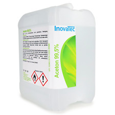 5L Aceton  Reiniger rein ≥ 99,5% Verdünner Lösungsmittel Entfetter InovaTec