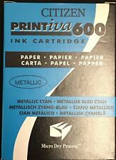 Citizen Printiva Microdry Ink Cartridge  Metallic Cyan