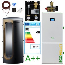 Pelletheizung Robin Wood EcoPellet 35 kW | 105 KG | BAFA förderbar | Komplettset