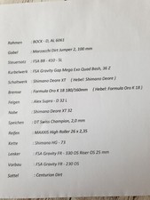 Down hill bike 26" Bock Rahmen mit Shimano Schaltung, Formula Oro  Bremsen usw.