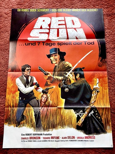 Red sun kinoplakat poster - red,