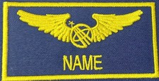 US NASA PILOT WING NAMETAG