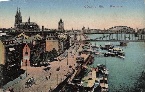 Köln rheinufer - ak, (50667),