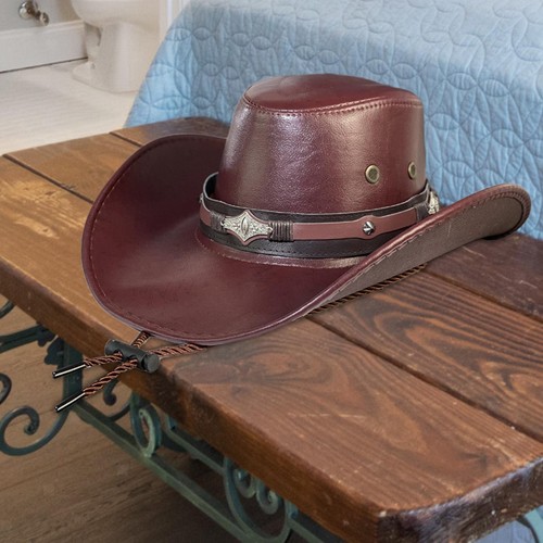 Western cowboyhut leder - western-cowboyhut,, pu-leder