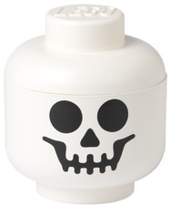 LEGO Mini-Aufbewahrungskopf STORAGE HEAD SKELETON 360 ml weiß
