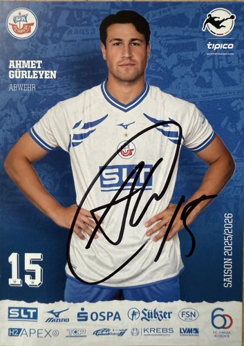 Autogrammkarte ahmet gürleyen - autogrammkarte,