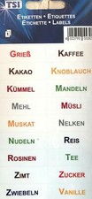 18 Etiketten Küchenetiketten