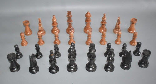 Antik schachfiguren schach - antik,