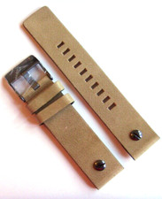 DIESEL Original Ersatzband Lederarmband DZ7338 Uhrband Beige watch strap 22 mm