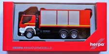 Herpa 094610 Iveco Trakker Wechsellader WLF Feuerwehr gelbe Streifen neu in OVP