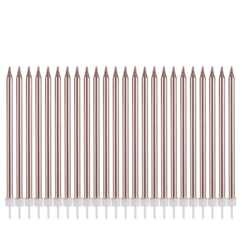 Metallische geburtstagskerzen - metallische,