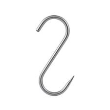 S-Haken Edelstahl 80-160mm Fleischerhaken Küchenhaken Fleischhaken Haken (H30)
